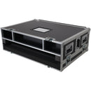 ProX Flight Case with Doghouse Compartment and Caster Wheels for Allen & Heath QU7