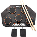 RockJam 7-Pad Bluetooth Tabletop Electronic Drum Kit