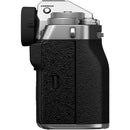 FUJIFILM X-T5 Mirrorless Camera with 16-80mm f/4 Lens and Mini Flash Kit (Silver)