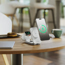 ALOGIC Flip 2-in-1 Qi2 Wireless Charging Stand (White)