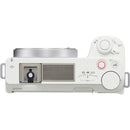 Sony ZV-E10 II Mirrorless Camera with Mini Flash Kit (White)