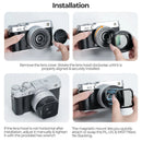 Freewell Lens Hood with 3-Filter Kit for FUJIFILM XF 23mm f/2.8 Lens (Black)