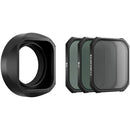 Freewell Lens Hood with 3-Filter Kit for FUJIFILM XF 23mm f/2.8 Lens (Black)