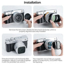 Freewell Lens Hood with 3-Filter Kit for FUJIFILM XF 23mm f/2.8 Lens (Silver)