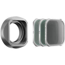 Freewell Lens Hood with 3-Filter Kit for FUJIFILM XF 23mm f/2.8 Lens (Silver)