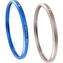 NiSi Ring Cap Kit for Ricoh GR IV (Royal Blue & Titanium Gray)