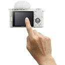 Sony ZV-E10 Mirrorless Camera with 16-50mm f/3.5-5.6 II Lens and Basic Bundle (White)