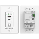 Key Digital Single-Gang 4K HDMI & USB-C over Cat 6/6a Transmitter/Receiver Kit V2 (164')