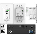 Key Digital Single-Gang 4K HDMI & USB-C over Cat 6/6a Transmitter/Receiver Kit V2 (164')