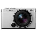 Panasonic LUMIX S9 Mirrorless Camera with 18-40mm f/4.5-6.3 Lens and Content Creation Kit (White/Silver)