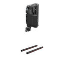 SmallRig 15mm Carbon Fiber Rods with V-Mount Battery Mount Plate Kit for 15mm LWS Rods (8")