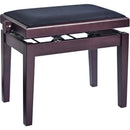 K&M 13928 Piano Bench (Height Adjustment: 19.3 to 22.4", Matte Rosewood)