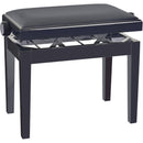 K&M 13975 Piano Bench with Velour Seat Covering (Height Adjustment: 18.9 to 22.44, Black)