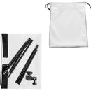 Lava Cart LavaFlat Dual-Sided Flag with Light Stand Kit (Single Panel)