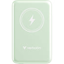 Verbatim Charge 'n' Go Magnetic Wireless Power Bank (10,000mAh, Green)