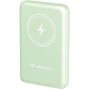 Verbatim Charge 'n' Go Magnetic Wireless Power Bank (10,000mAh, Green)