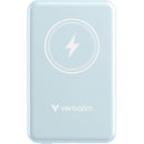 Verbatim Charge 'n' Go Magnetic Wireless Power Bank (5000mAh, Blue)