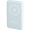 Verbatim Charge 'n' Go Magnetic Wireless Power Bank (5000mAh, Blue)