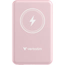 Verbatim Charge 'n' Go Magnetic Wireless Power Bank (5000mAh, Pink)