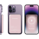 Verbatim Charge 'n' Go Magnetic Wireless Power Bank (5000mAh, Pink)