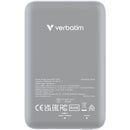 Verbatim Charge 'n' Go Magnetic Wireless Power Bank (10,000mAh, Gray)