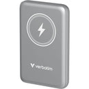 Verbatim Charge 'n' Go Magnetic Wireless Power Bank (10,000mAh, Gray)