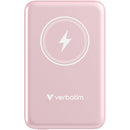 Verbatim Charge 'n' Go Magnetic Wireless Power Bank (10,000mAh, Pink)