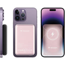 Verbatim Charge 'n' Go Magnetic Wireless Power Bank (10,000mAh, Pink)