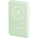 Verbatim Charge 'n' Go Magnetic Wireless Power Bank (5000mAh, Green)