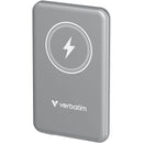 Verbatim Charge 'n' Go Magnetic Wireless Power Bank (5000mAh, Gray)