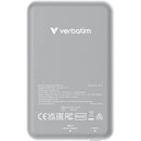 Verbatim Charge 'n' Go Magnetic Wireless Power Bank (5000mAh, Gray)