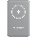 Verbatim Charge 'n' Go Magnetic Wireless Power Bank (5000mAh, Gray)