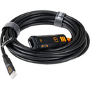 Tether Tools TetherPro Optima 10G TetherBoost Locking USB-C Extension Cable (16', Non-Reflective Black)