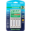 Panasonic eneloop Rechargeable Ni-MH Batteries with Charger (4 AAA Batteries)