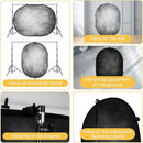 Kate Backdrop Abstract Texture Collapsible Backdrop (Black/Gray, 6.5 x 5')