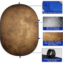 Kate Backdrop Reversible Collapsible Background with Attachment Loops (Mottled Gray/Brown, 6.5 x 5')