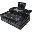 ProX ATA Flight-Style Slim Road Case with Laptop Shelf for DDJ-FLX10 and DDJ-GRV6 Controllers (All Black)