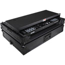ProX ATA Flight-Style Slim Road Case with Laptop Shelf for DDJ-FLX10 and DDJ-GRV6 Controllers (All Black)
