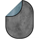 Kate Backdrop Abstract Texture Collapsible Backdrop (Smoke Blue/Dark Gray, 6.5 x 5')