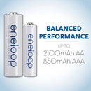 Panasonic Four Position eneloop Mobile Boost Charger Kit with Batteries (AA, 4-Pack)