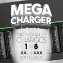 Panasonic BQ-CC63 eneloop Pro 8-Slot Quick Charger with Batteries