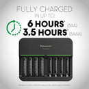 Panasonic BQ-CC63 eneloop Pro 8-Slot Quick Charger with Batteries