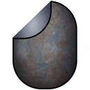 Kate Backdrop Abstract Texture Collapsible Backdrop (Dark Rust/Soft Gray, 6.5 x 5')