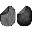 Kate Backdrop Abstract Texture Collapsible Backdrop (Black/Dark Gray, 6.5 x 5')