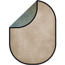 Kate Backdrop Abstract Texture Collapsible Backdrop (Rusty Iron/Mint Green, 6.5 x 5')
