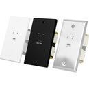 AVPro Edge ConferX Low-Profile USB-C Wall Plate Cover for ConferX Wall Plate TX (Black)