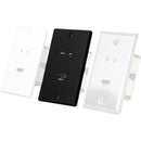 AVPro Edge ConferX Low-Profile HDMI Wall Plate Cover for ConferX Wall Plate TX (Black)