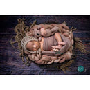 Kate Backdrop Dark Wood Barn Rubber Floor Mat (5 x 4')