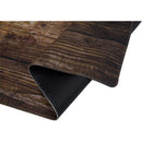 Kate Backdrop Dark Brown Wood Floor Rubber Floor Mat (5 x 4')