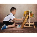 Kate Backdrop Dark Brown Wood Floor Rubber Floor Mat (8 x 4.8')